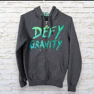 Wicked Musical Hoodie - Defy Gravity - Zipped Hoodie - Size Small